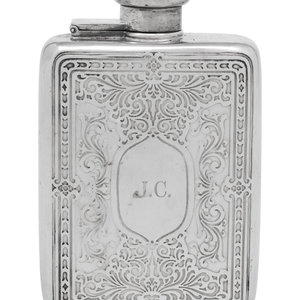 A Tiffany and Co. Silver Flask
