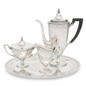 A Tiffany and Co. Silver Four-Piece