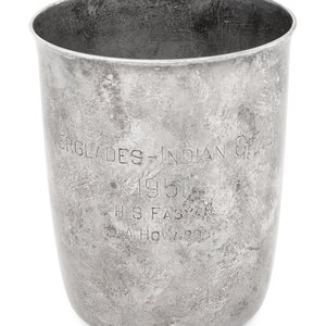 A Tiffany and Co. Silver Tumbler