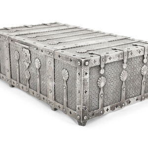 A Tiffany and Co. Silver Humidor