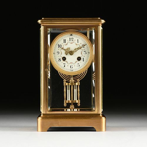 A TIFFANY & CO. BRASS AND GLASS