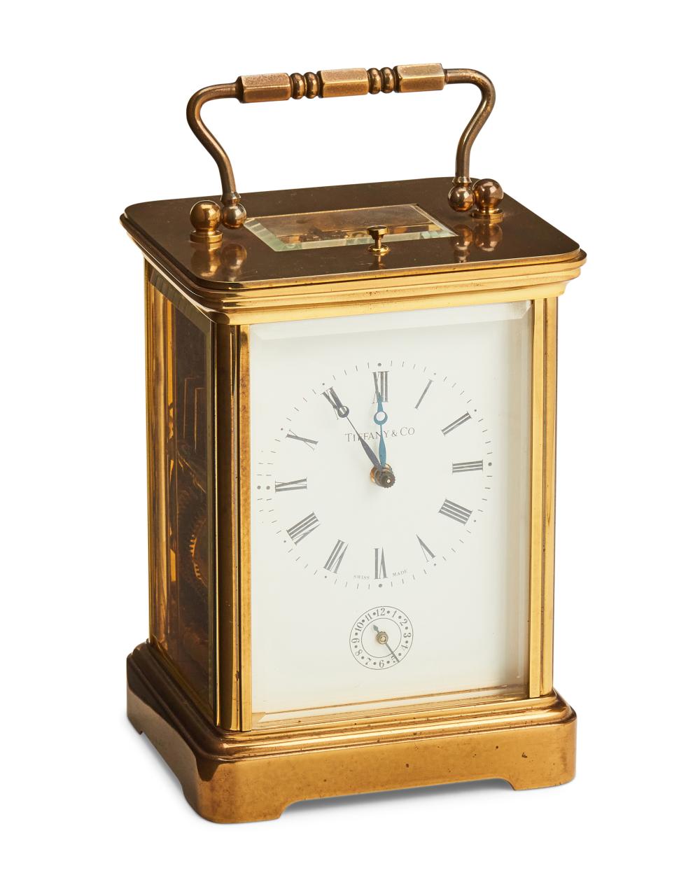 A TIFFANY & CO. CARRIAGE CLOCKA