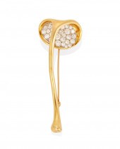 A TIFFANY & CO. GINKGO LEAF BR