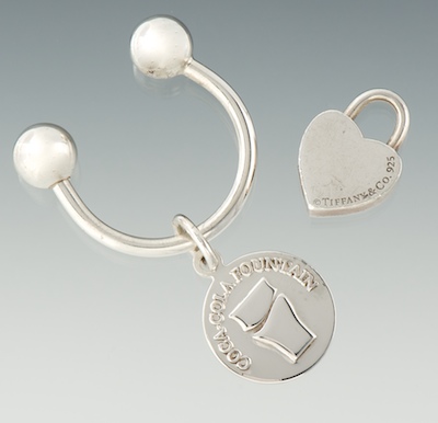 A Tiffany & Co Key Ring and Heart