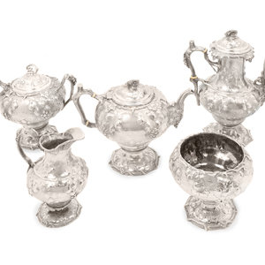 A Tiffany & Co. Silver Five-Piece