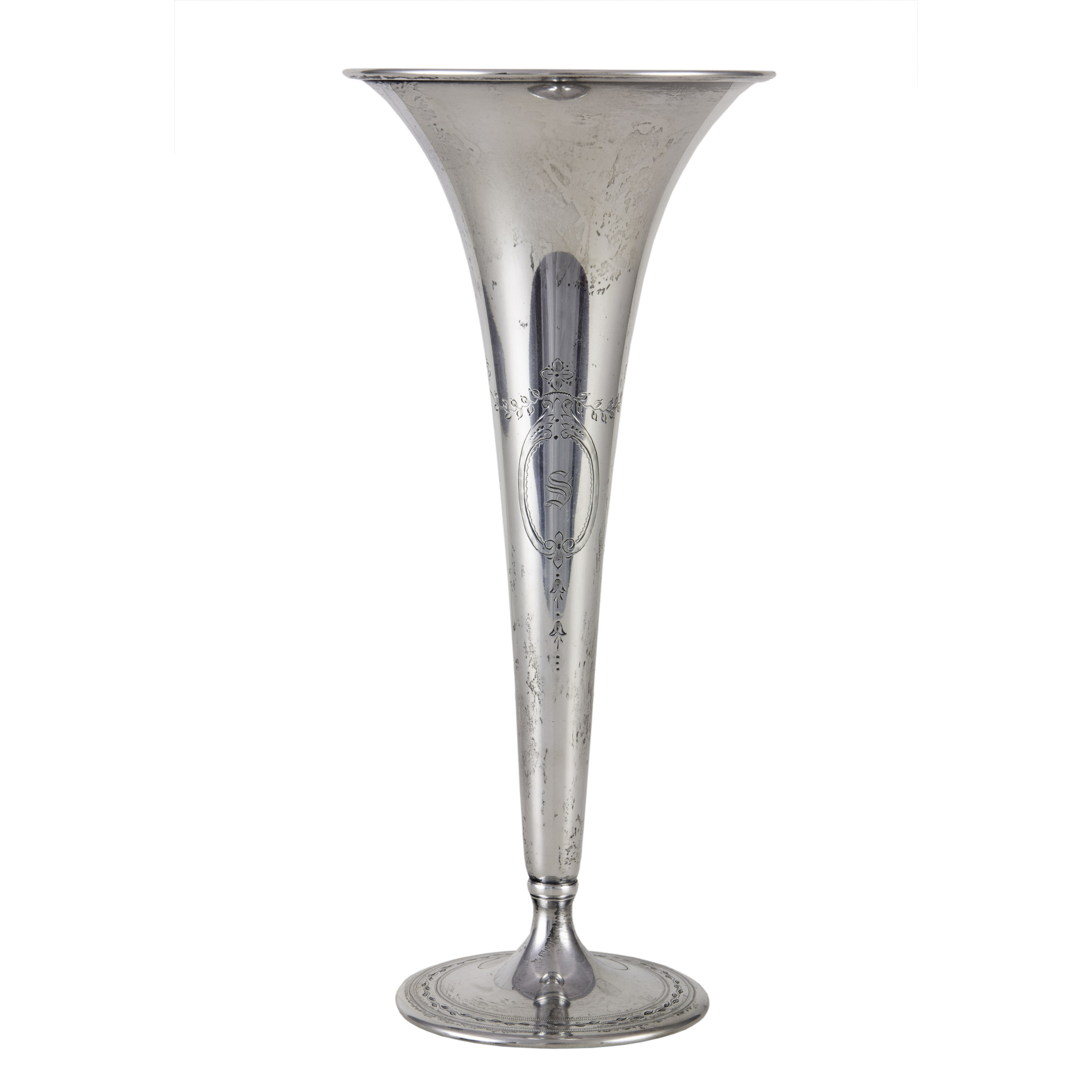 A TIFFANY & CO  STERLING TRUMPET