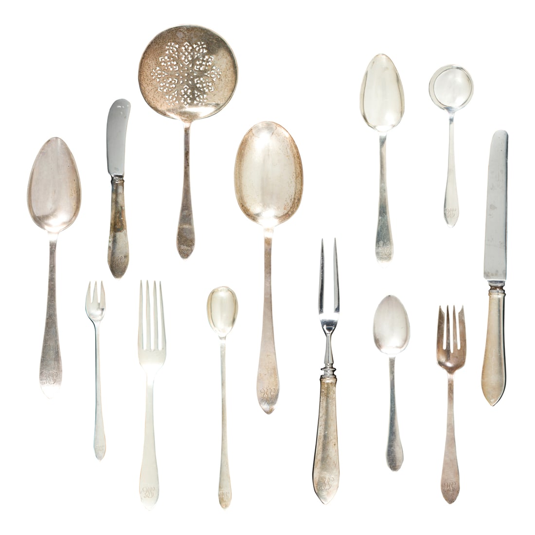 A TIFFANY FANEUIL STERLING FLATWARE