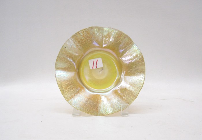 A TIFFANY FAVRILE IRIDESCENT ART