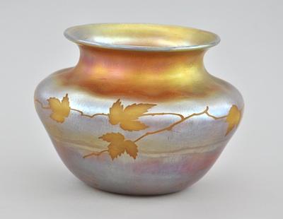 A Tiffany Gold Favrile Etched