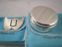 A Tiffany silver circular jewellery