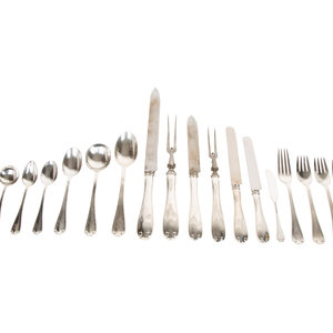 A Tiffany Silver Flatware Service