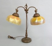 A Tiffany Student Table Lamp w