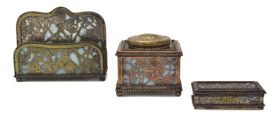 A Tiffany Studios Bronze Partial