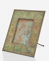A TIFFANY STUDIOS BRONZE "PINE