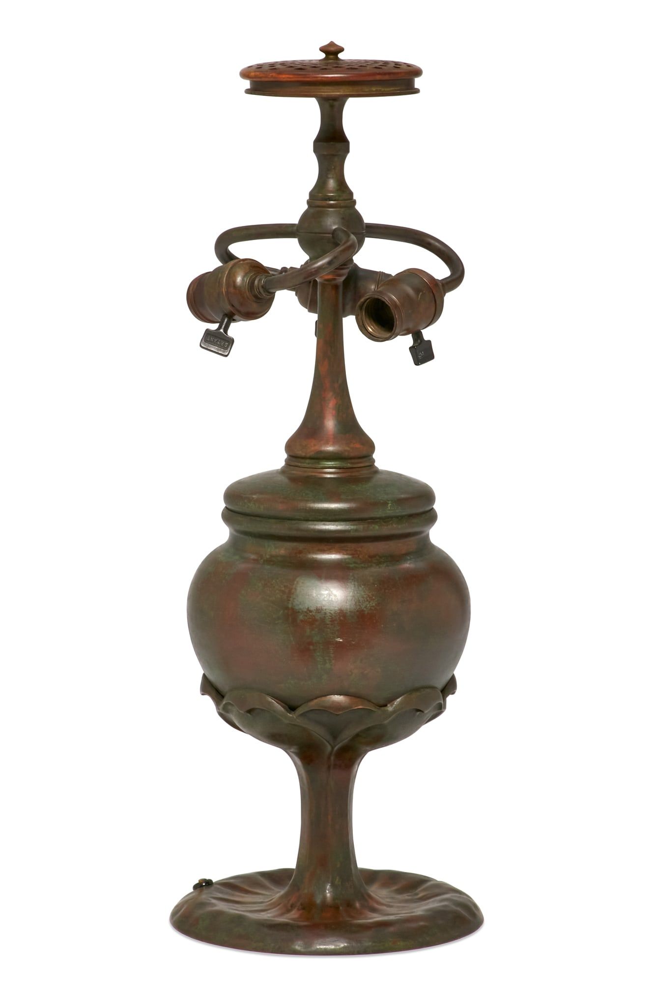 A TIFFANY STUDIOS BRONZE TOBACCO