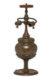 A TIFFANY STUDIOS BRONZE TOBAC