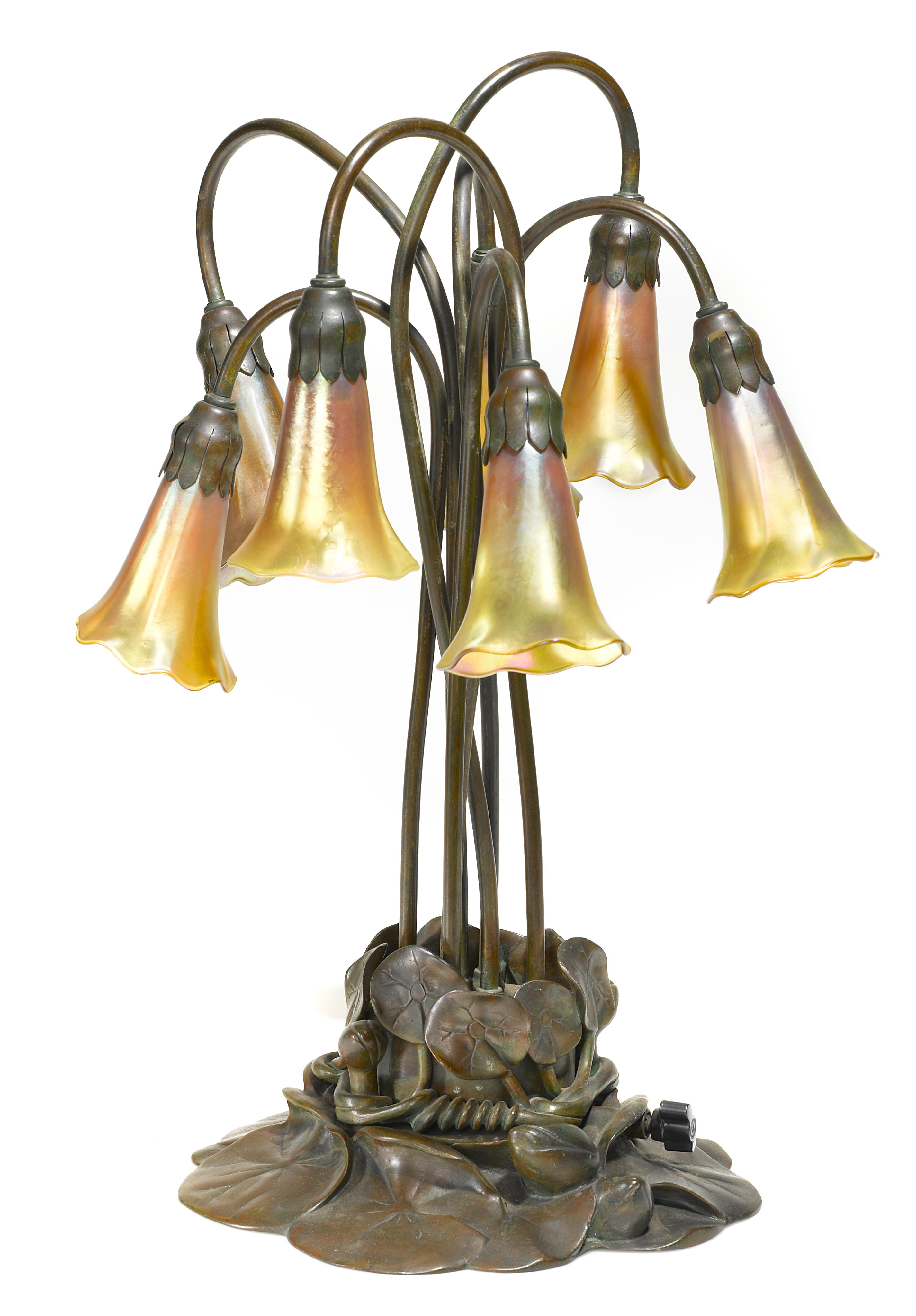 A Tiffany Studios Favrile glass and