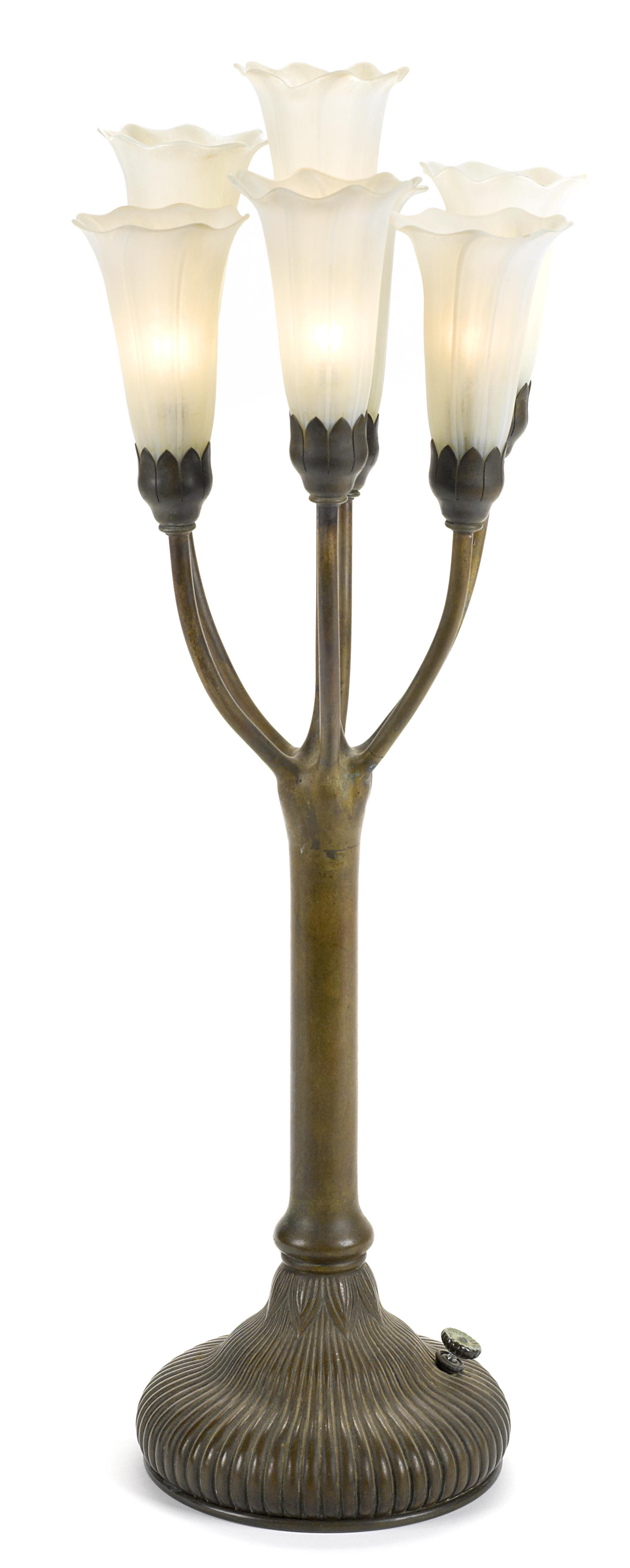 A Tiffany Studios Favrile glass and