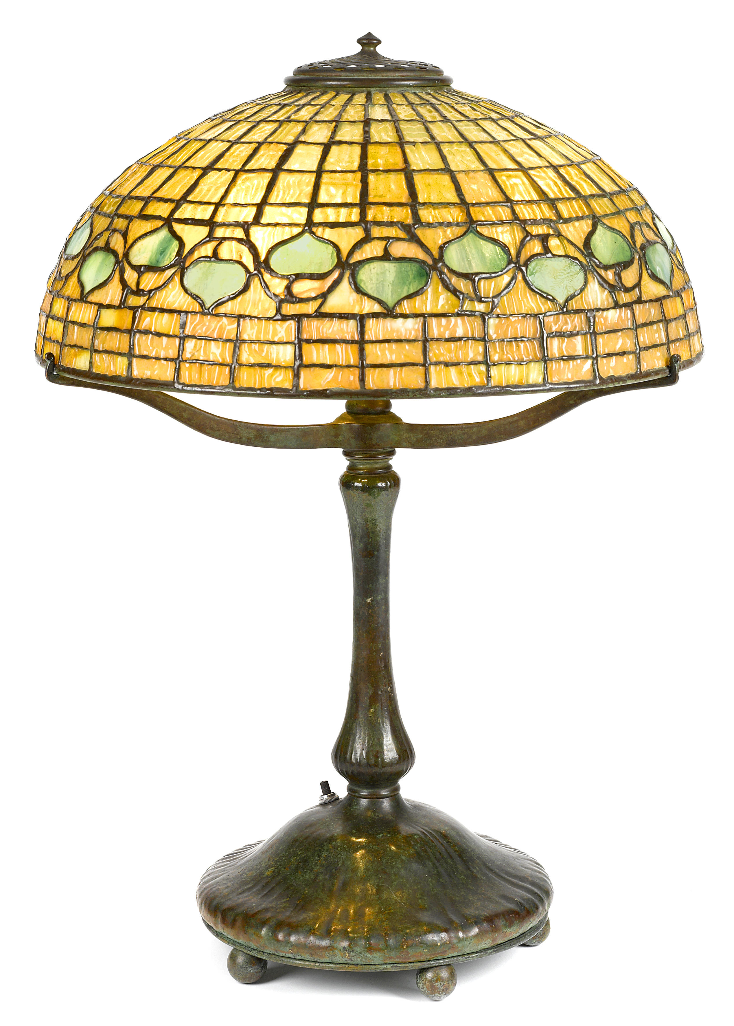A Tiffany Studios Favrile glass and