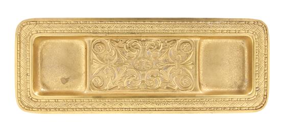 A Tiffany Studios Gilt Bronze Pen