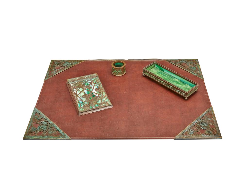 A TIFFANY STUDIOS "GRAPE VINE" DESK