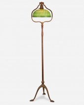 A TIFFANY STUDIOS HARP FLOOR L