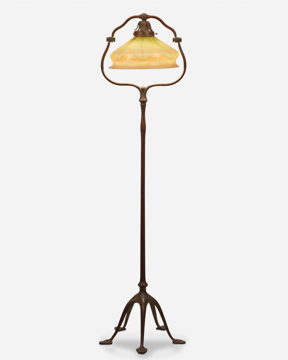 A TIFFANY STUDIOS HARP FLOOR