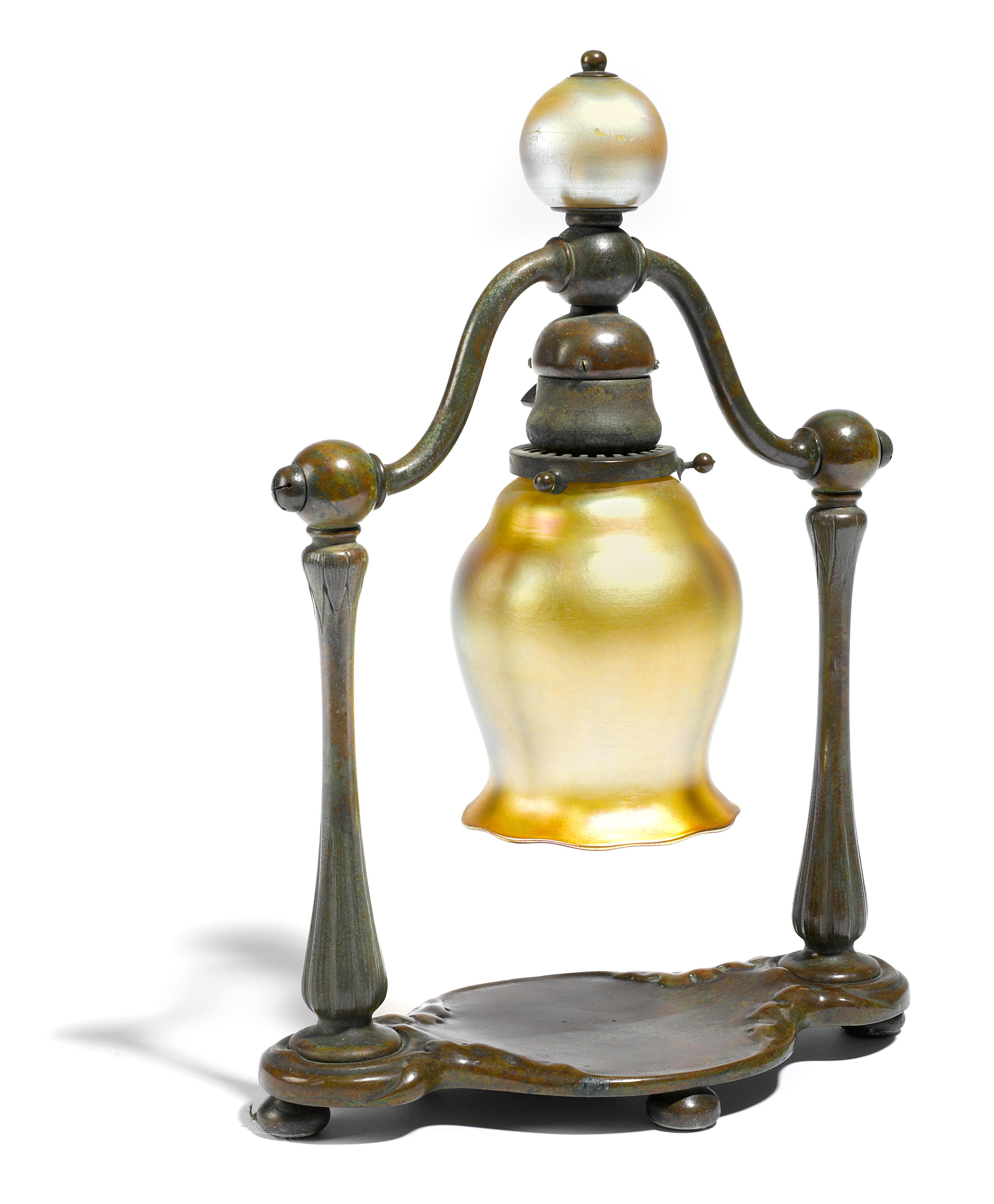 A Tiffany Studios patinated