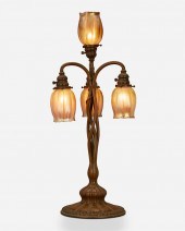 A TIFFANY STUDIOS PATINATED BR