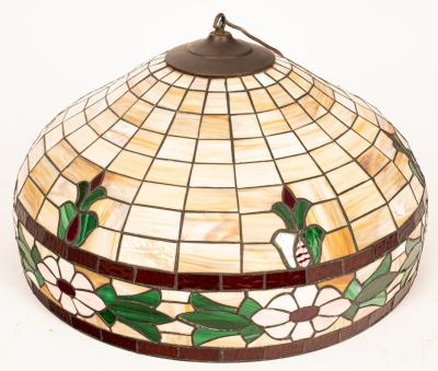 A Tiffany style ceiling light