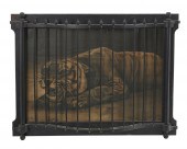 A TIGER LITHOGRAPH IN CUSTOM C