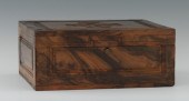 A Tigerwood Document Box A hin