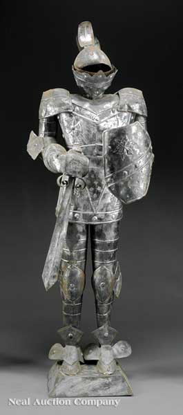 A Tin Suit of Armor in the style of