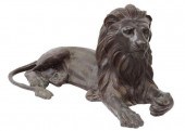 A. TIOT PATINATED BRONZE SCULP