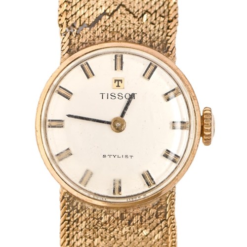 A Tissot 9ct gold lady's