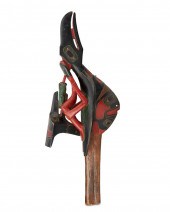 A TLINGIT OR HAIDA RAVEN RATTL