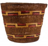 A TLINGIT POLYCHROME CEDAR ROO