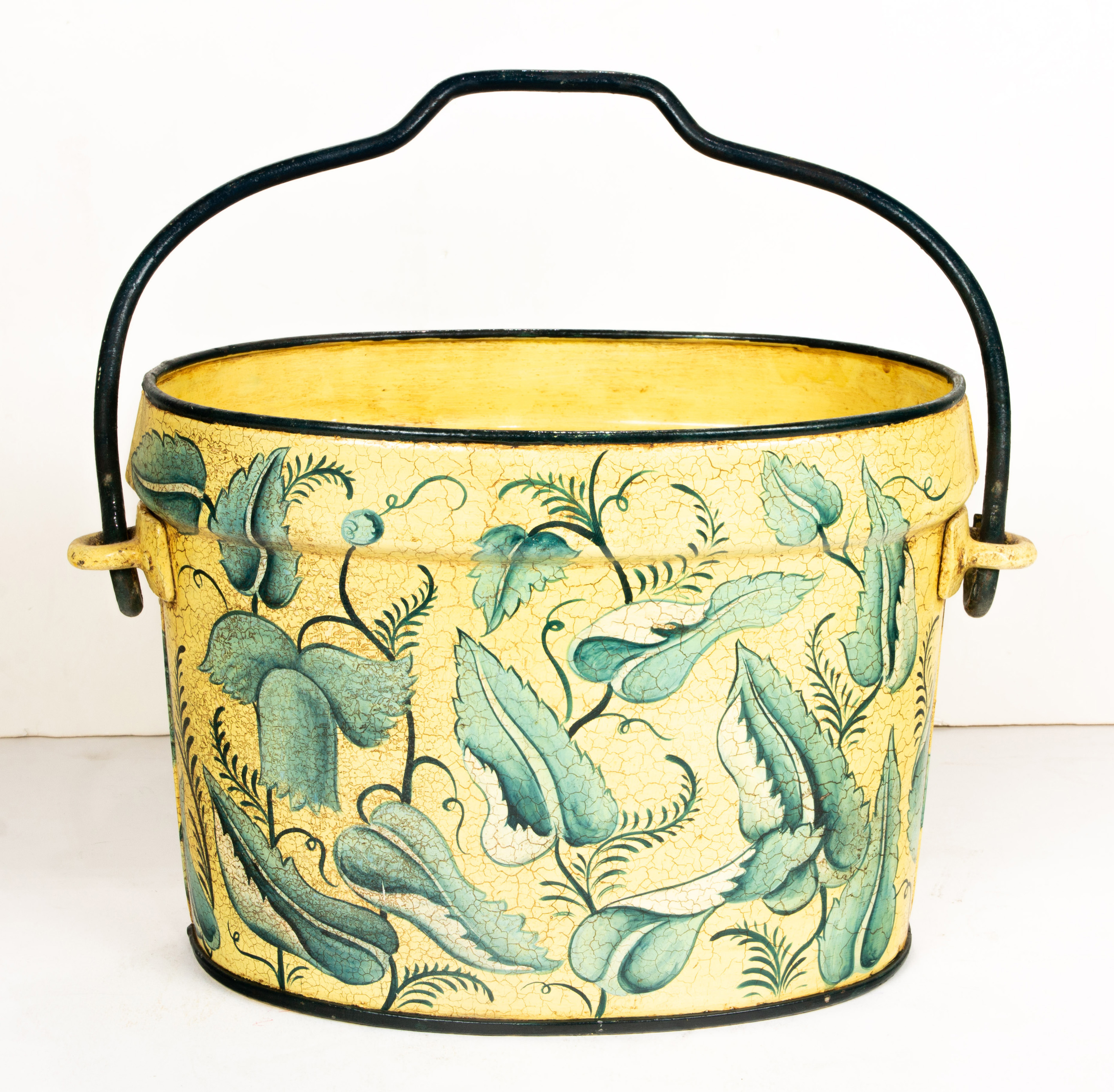 A TOLE DECORATED PANTRY BOX A