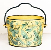 A TOLE DECORATED PANTRY BOX A