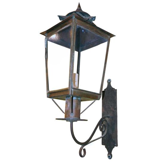 A Tole Ware Bracket Lantern 19th