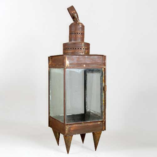 A Tole Ware Portable Lantern 19th