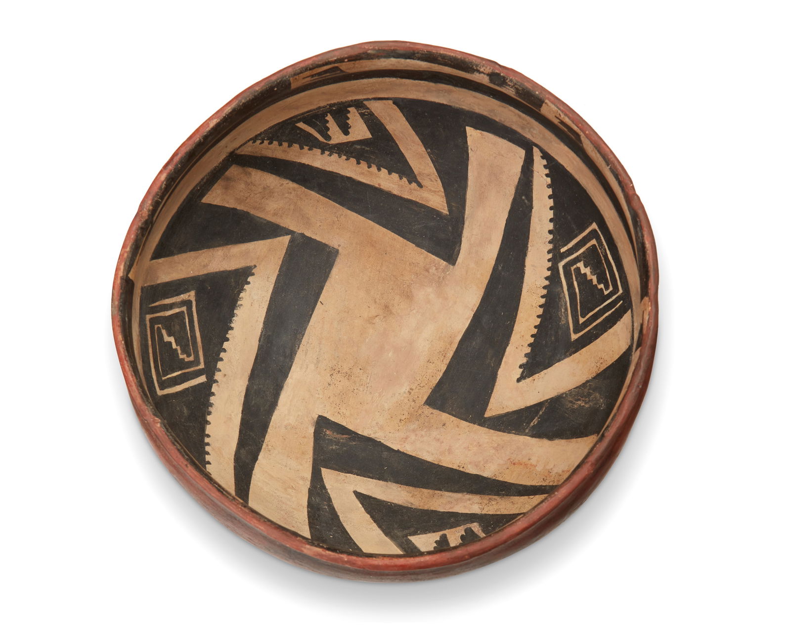 A TONTO POLYCHROME POTTERY BOWLA