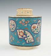 A Totai Tea Caddy Semi-circula