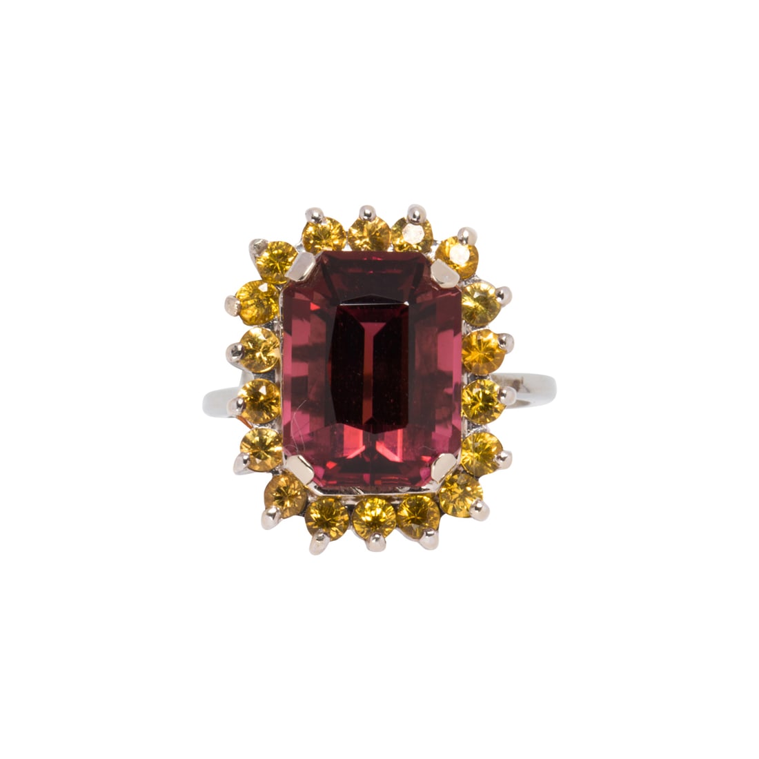 A TOURMALINE, SAPPHIRE AND 14K