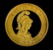 A Tower Mint 1992 gold 200 ECU