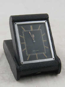 A travelling folding 8 day clock by