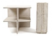 A Travertine Sectional Occasio