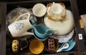 A tray of various pottery to i