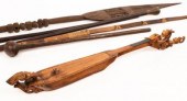 A tribal paddle, 149cm long a