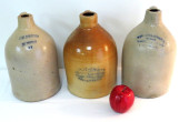 A TRIO OF 19TH C. STONEWARE ME